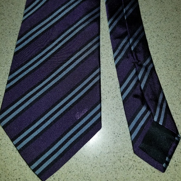 Gucci Purple Striped Tie - Picture 1 of 5